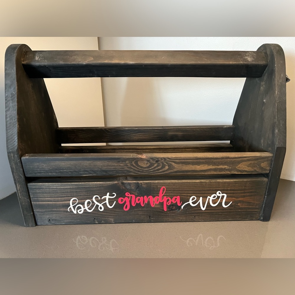 Wood tool box. Novelty gift
